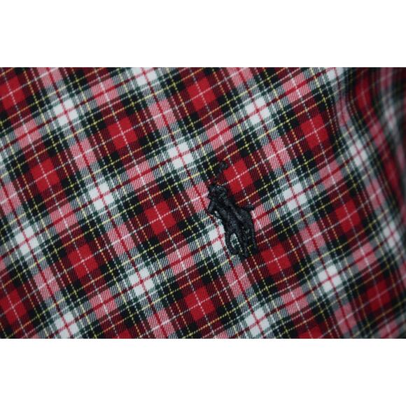Polo Ralph Lauren Dress Shirt Men Size 2XL Classic Fit Christmas Green Red Plaid - Picture 4 of 6